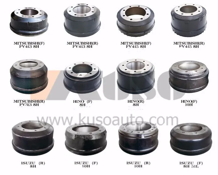 Mixer Truck / Dump Truck Brake Drum Front For Heavy Duty Truck For Fuso