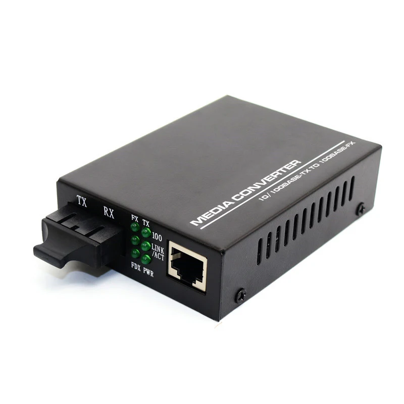 Fiber Optic 2km Dual Mode Fiber Media Convertor Gigabit Transceiver Sc ...