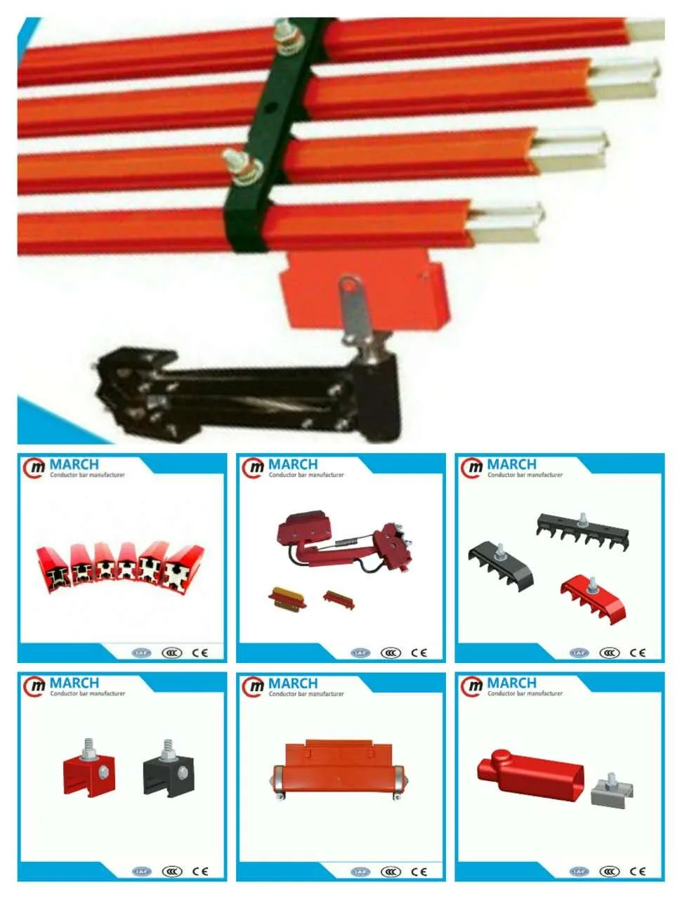 1 Pole /3 Pole / 4 Pole Pvc Hanger Clamps For Conductor Busbar,Hoist Conductor Bar Buy 1 Pole