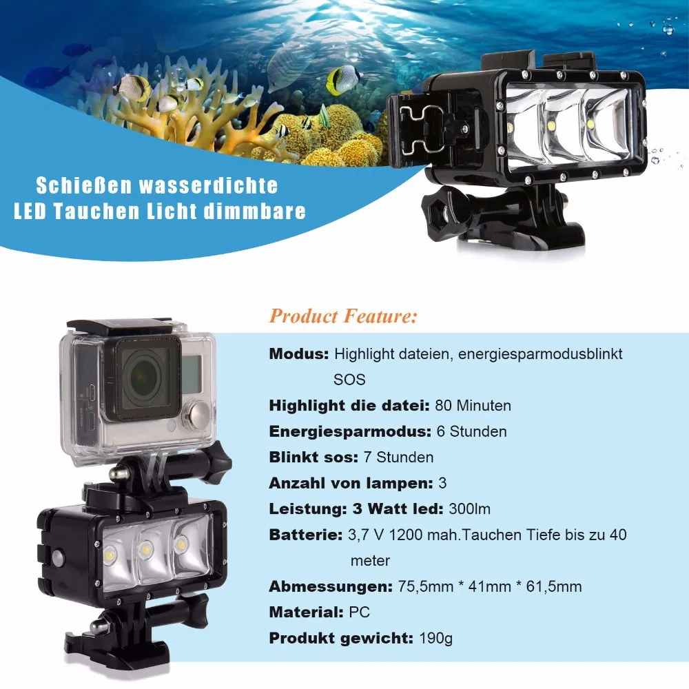 水下30米防水潜水led拍摄闪光灯灯gopro 7大英雄6孝义sj4000 Buy 拍摄光线gopro 7 潜水拍摄光线gopro 防水潜水拍摄光线 Gopro Product On Alibaba Com