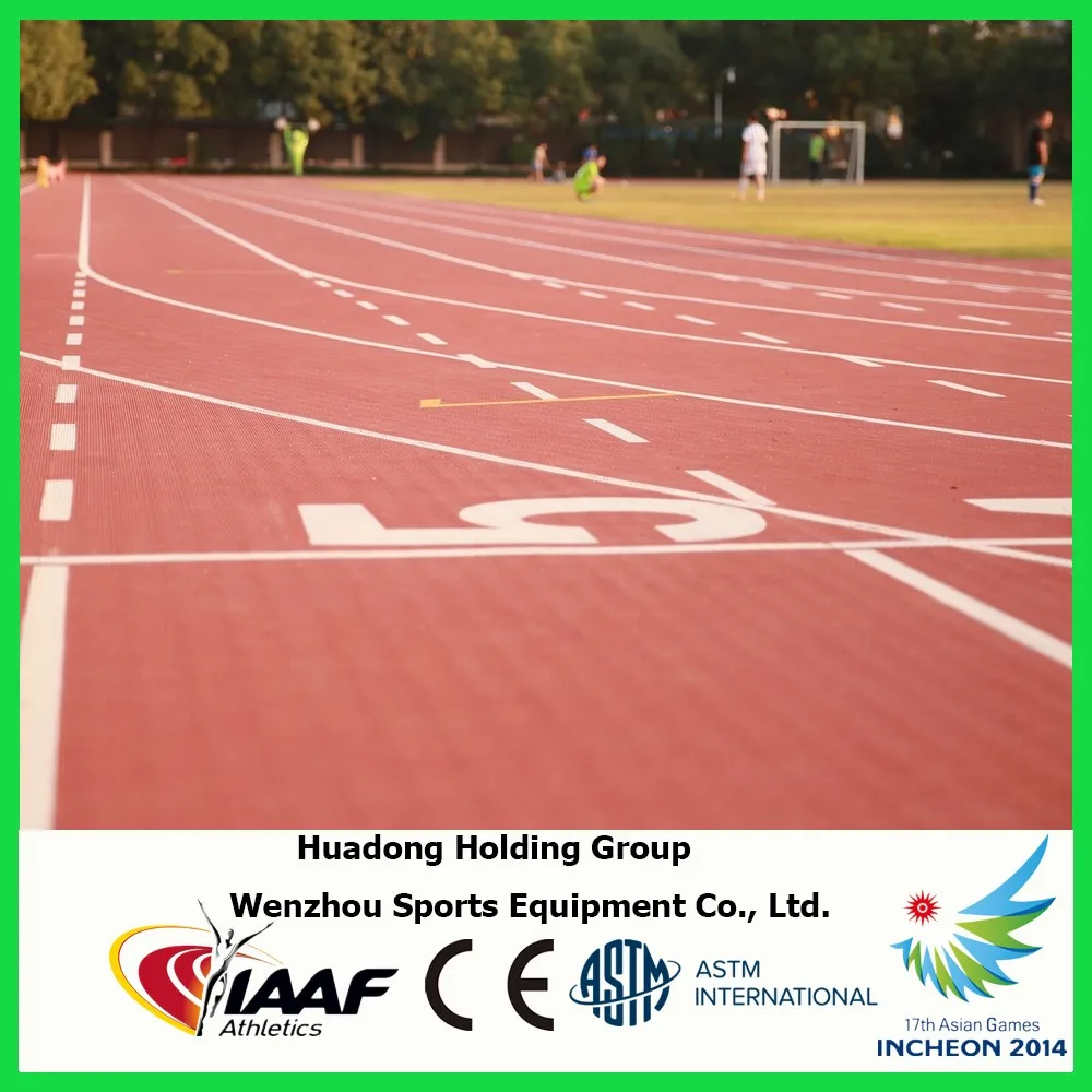 
Rubber epdm top sports flooring material type running track 