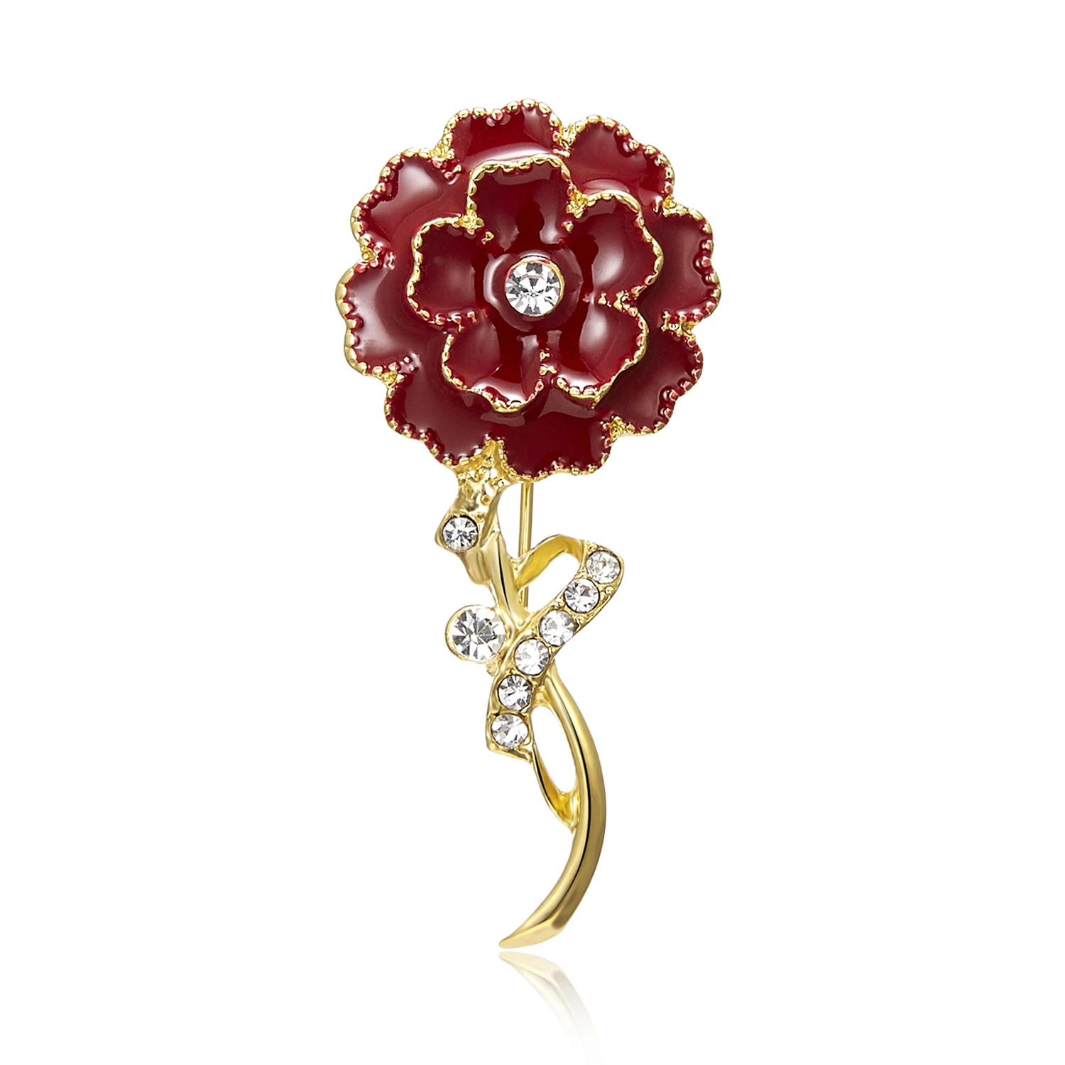 Rinhoo Jewelry Rinhoo Jewelry Oil Drop Rhinestone Flower Brooch - Buy ...
