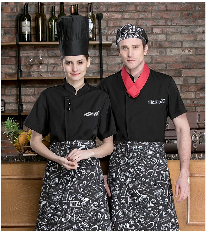 Restaurant Uniform Bar Uniform Waiter/waitress Uniforms Waist Apron Men