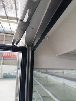 Aluminum alloy frame & glass door systems for industrial refrigerated cabinets and cold rooms