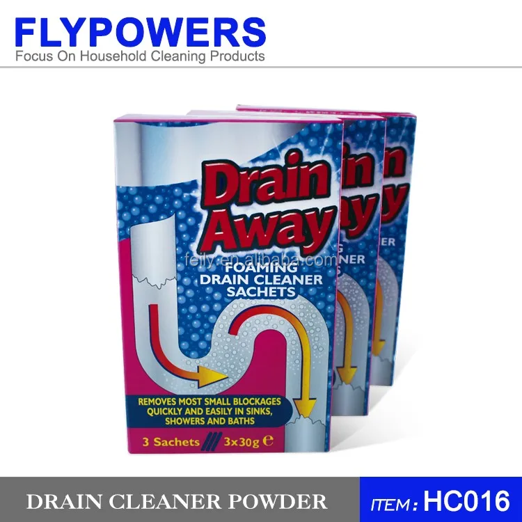 Drain Away Foaming Drain Cleaner Sachets/drain Pipe Cleaners/drain Pipe