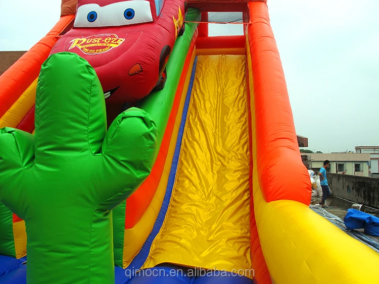 2022 Car Inflatable Kids Slide,Cars Inflatable Dry Slide,Racing Car Inflatable Outdoor Slide For