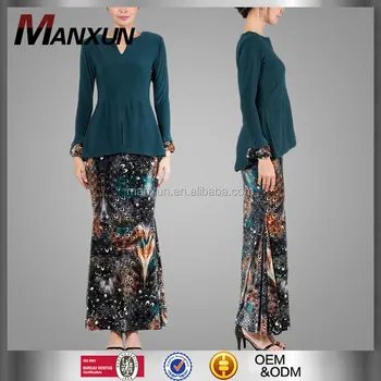baju kurung emerald green