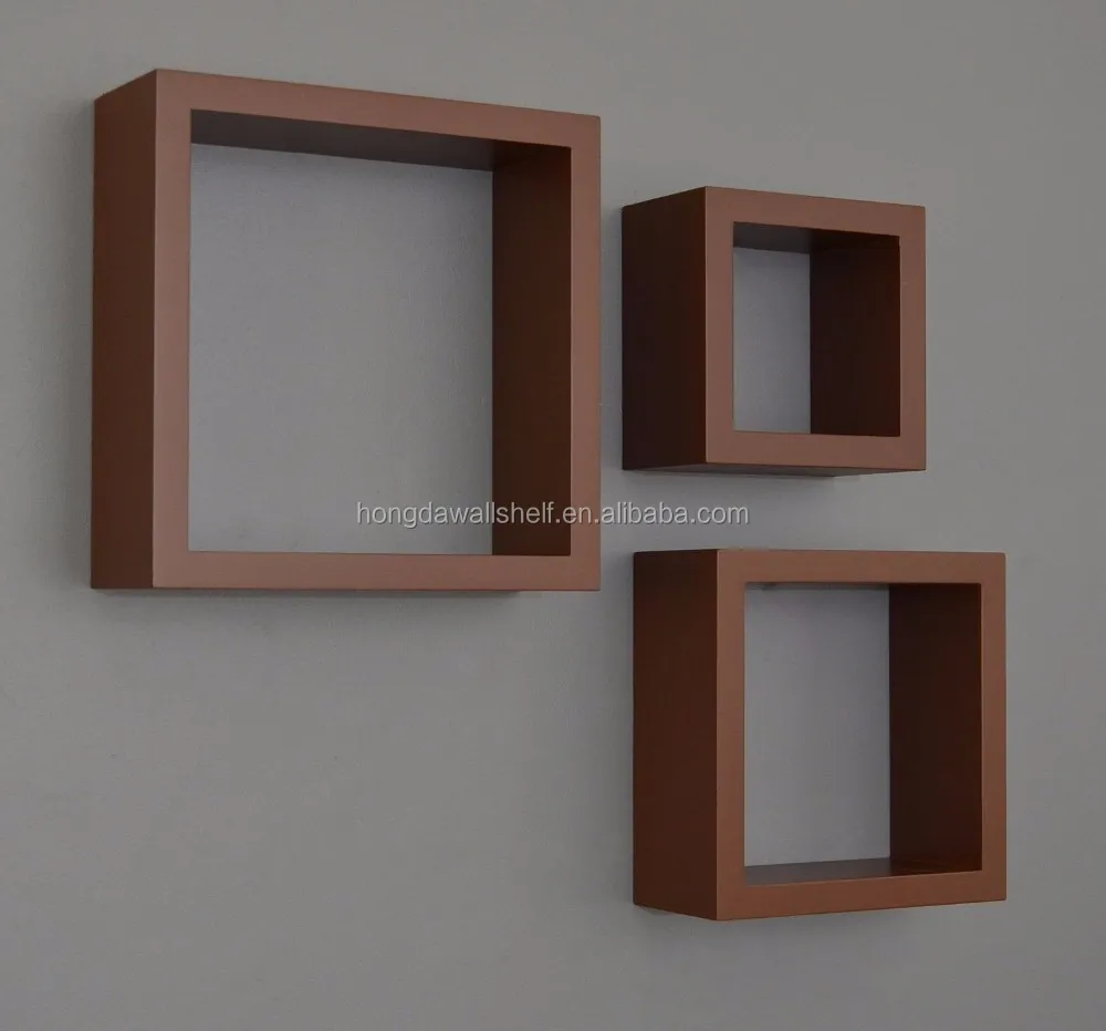 Houten drijvende muur kubus plank andere houten meubelen product ...