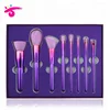 Beauty tools 8pcs girls cute round makeup brushes with roll up makeup bag