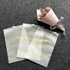 Matte Slider Printing Customized frosted Plastic Packing Underwear Zipper Bag