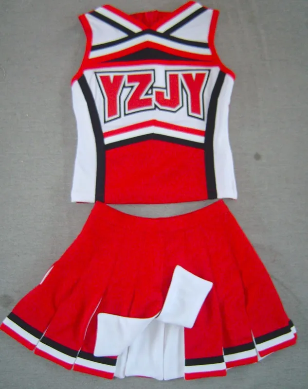 Hot Sell Cheerleading Uniforms Red White And Black Colors Buy Custom