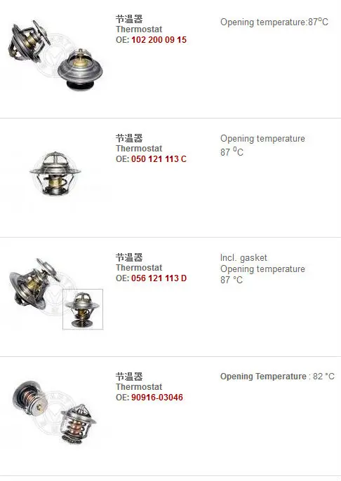 Automobiles & Motorcycles cooling system thermostat ksd