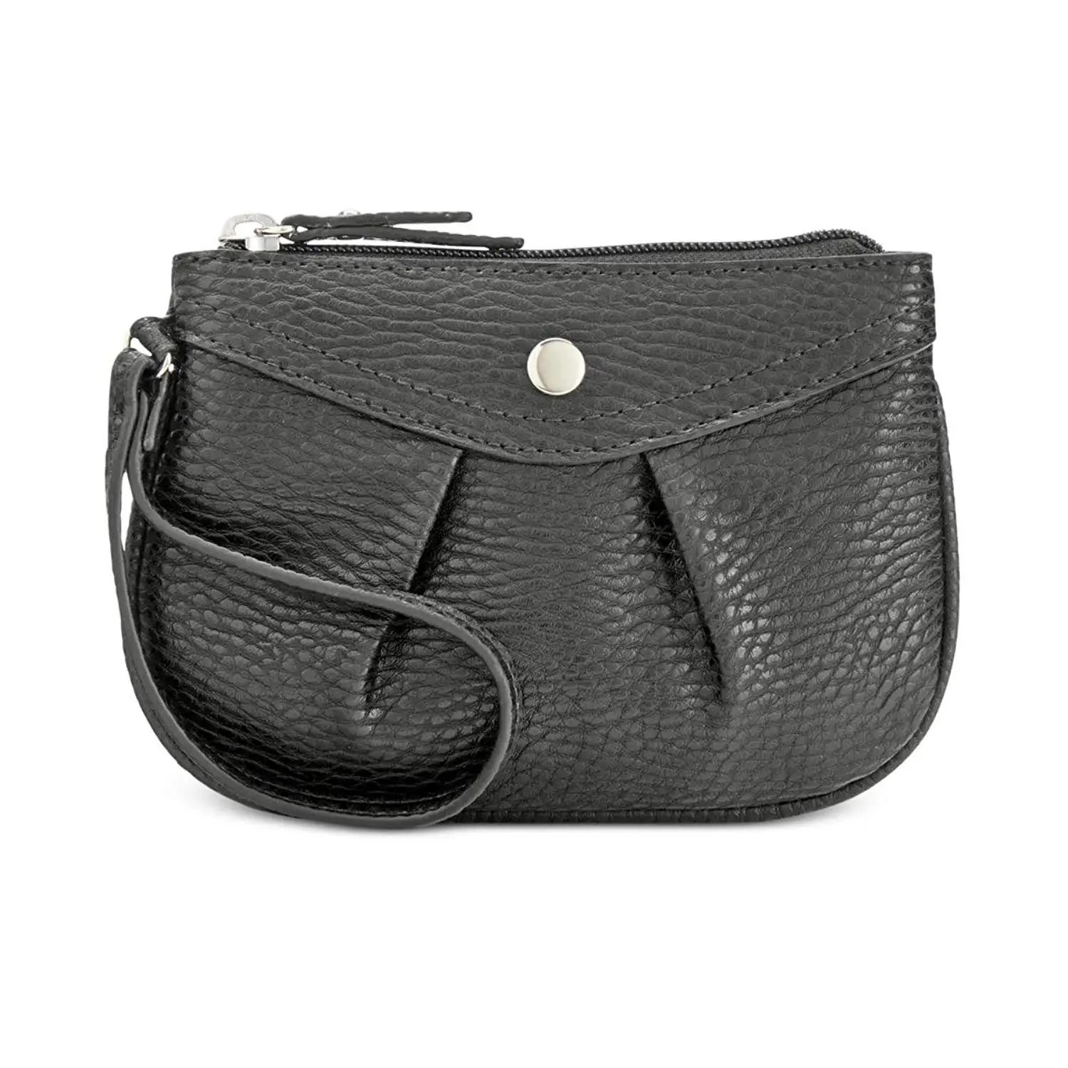 Style & Co. Womens Hannah Faux Leather Wristlet Coin Purse