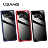 USAMS clear design phone packaging case universal back cover case cool ultra thin soft mobile accessories for S10plus