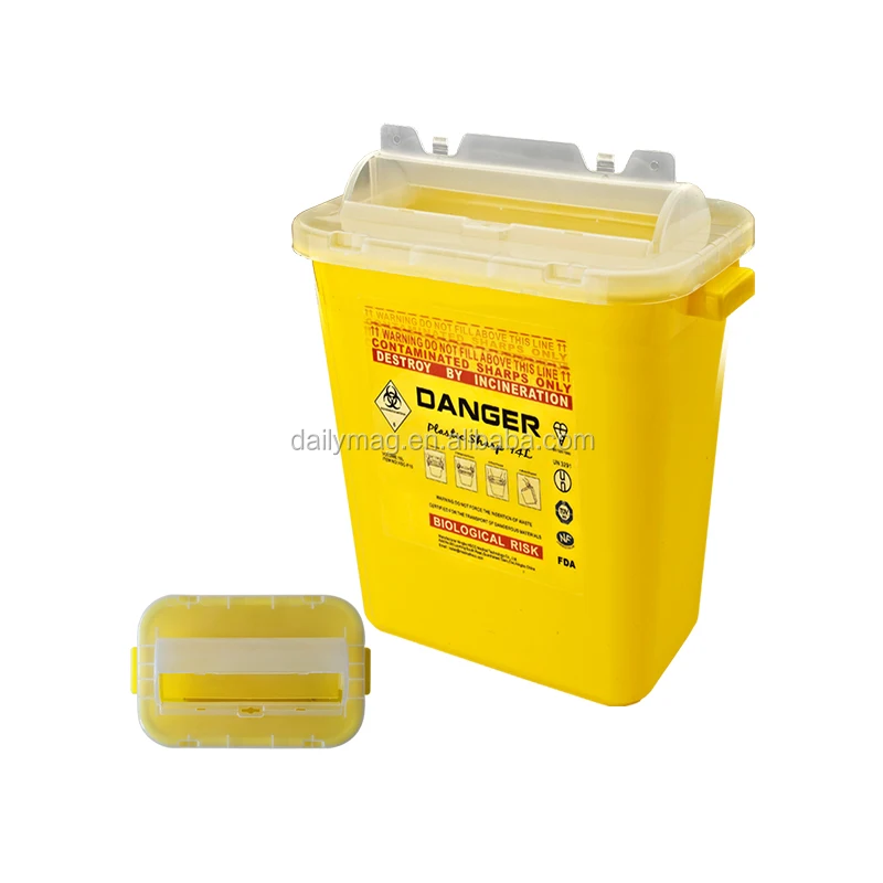 Disposable Heavy 10l Pp Medical Sharps Containers For Hospital Buy Pp