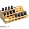 Eco-friendly Bamboo Essential Oil Storage -Wooden Bamboo Oil Bottle Ladder Organizer-Spice Rack Holder/BSCI,FSC Factory