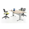 Office Metal Base Wooden Conference Table Desk for 6 to 8 Person