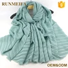 Hot Selling Solid Brand Hijab Tasssels Scarves Crinkle Shawls