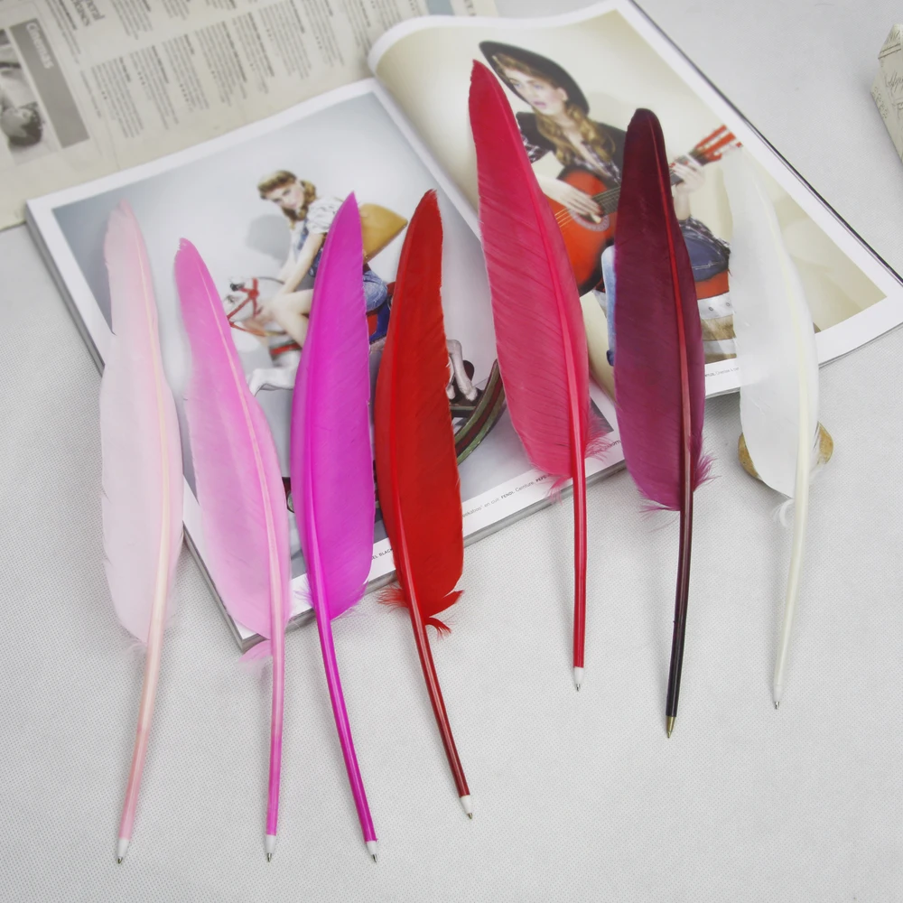 2019 Gift Pen Feather Ball Point Pen - Buy Goose Feather Quill Pens ...