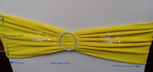 spandex chair cover sash bands