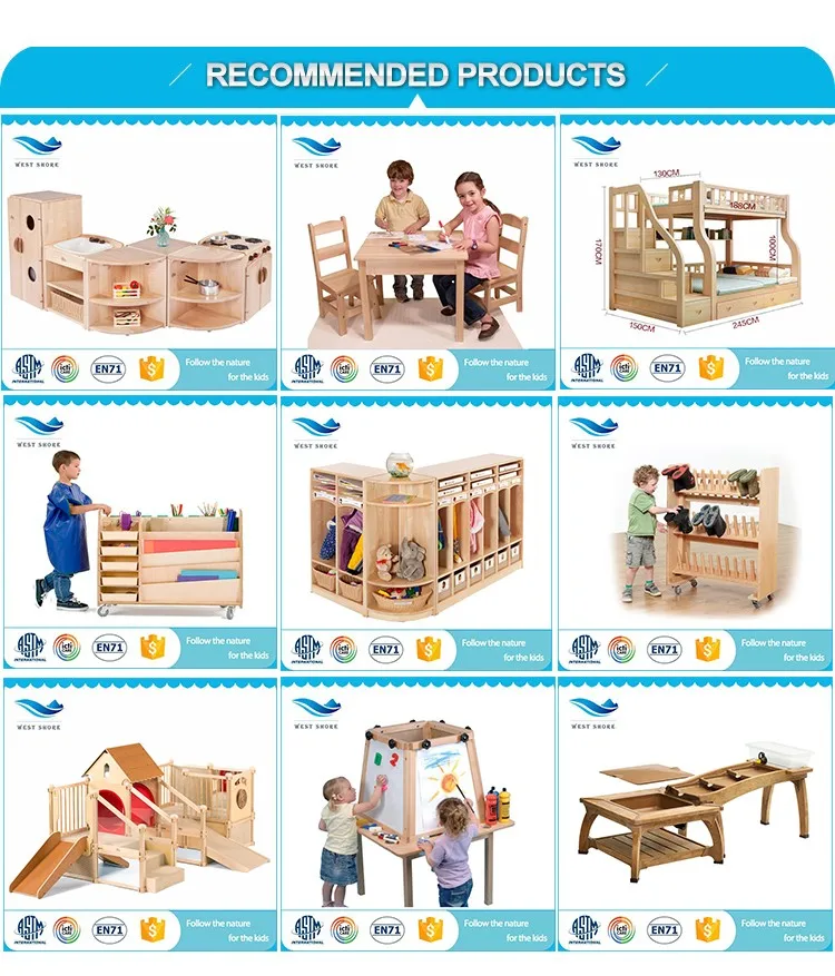 Customized montessori materail daycare furniture kid furniture on wholesales