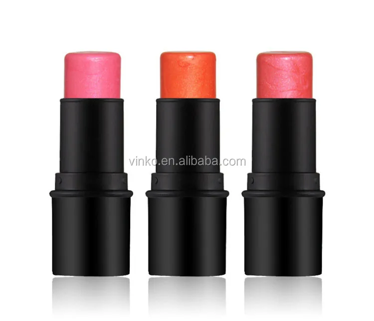 3 Color Wholesale No Logo Makeup Blush Stick OEM Cream Blusher private label
