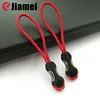 Transparent Colored Plastic String Zipper Pulls