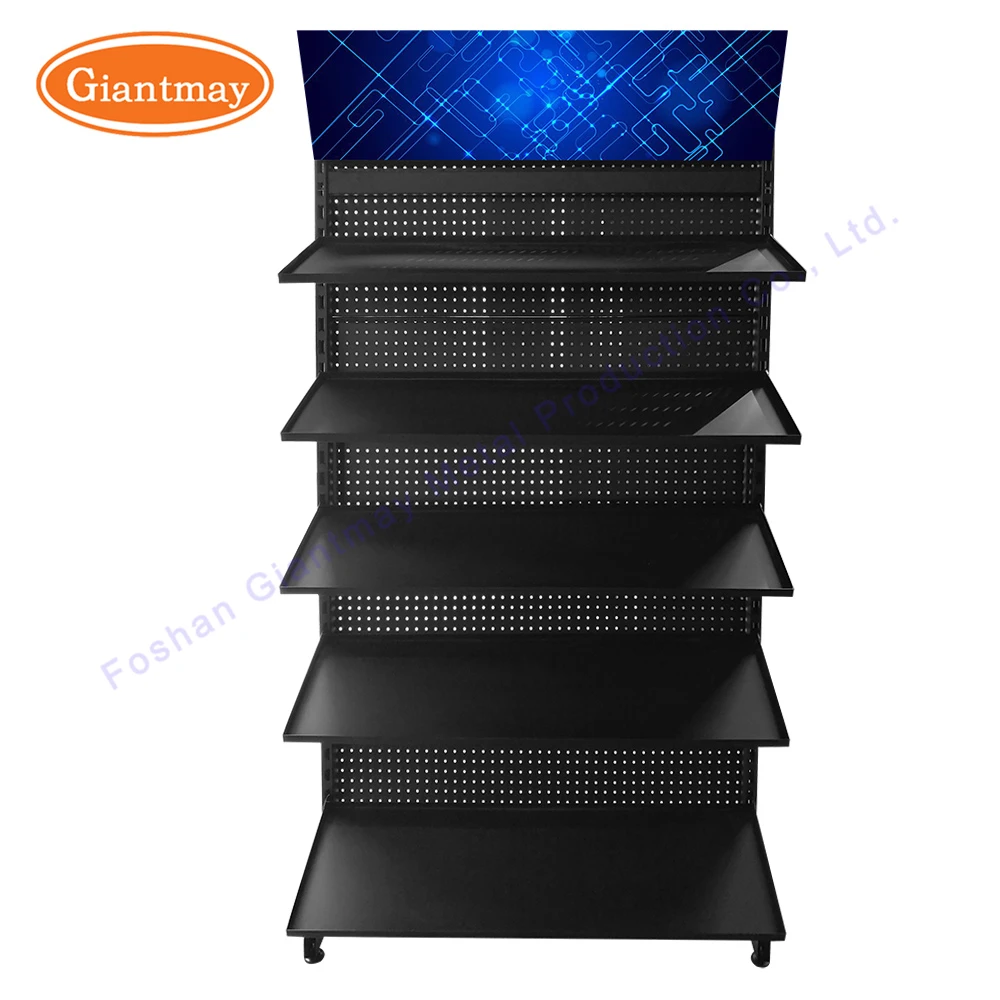 Adjustable Shelf Hanging Hardware Floor Stand Product Unit Shop Fitting Display Rack