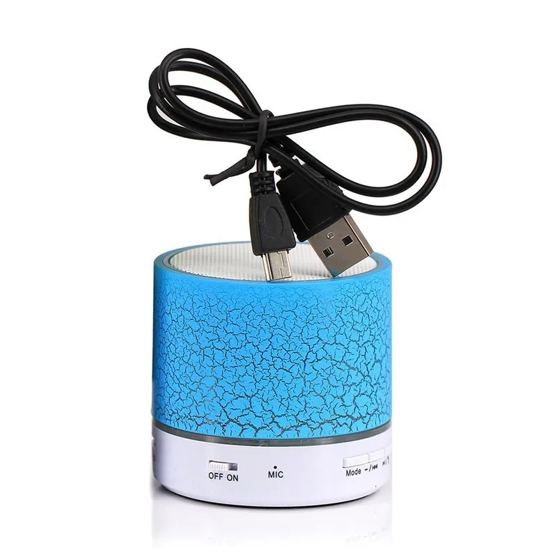 Portable Mini Colorful Flash LED Light Waterproof Wireless Speaker with FM Radio S10 Speakers - ANKUX.COM