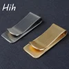 China supplier popular design stainless steel custom free charge logo metal blank money clip for business gift