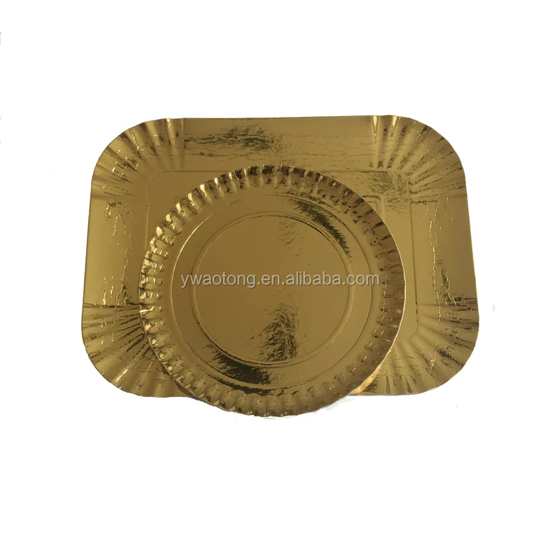 bronze paper plates