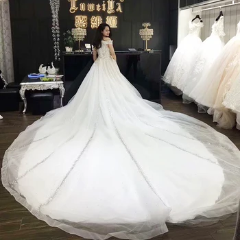 Long Tail White Stani Turkish Wedding Dresses For Fat Long Tail White Stani Turkish Wedding Dresses For Fat Woman