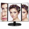 Portable Tri-Fold 22 LED Lighted Touch Screen Stand Vanity Makeup Mirror 2X3X
