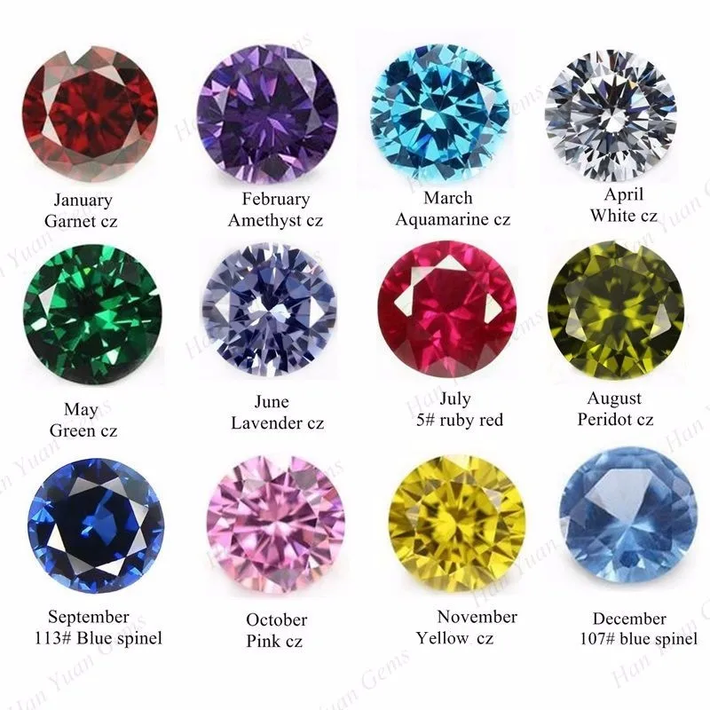 High Quality Cz Stones Grade Aaaaa Loose Round Shape 6mm 8mm Cubic ...