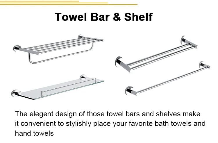 China Aluminum Bathroom Accessories Towel Rack Shelf On The Wall Folding Towel Rack