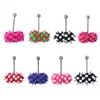 VRIUA Fashion Punk Women Men Rubber Stainless Steel Barbell Vibrating Tongue Bar Body Piercing Stud Ring Jewelry
