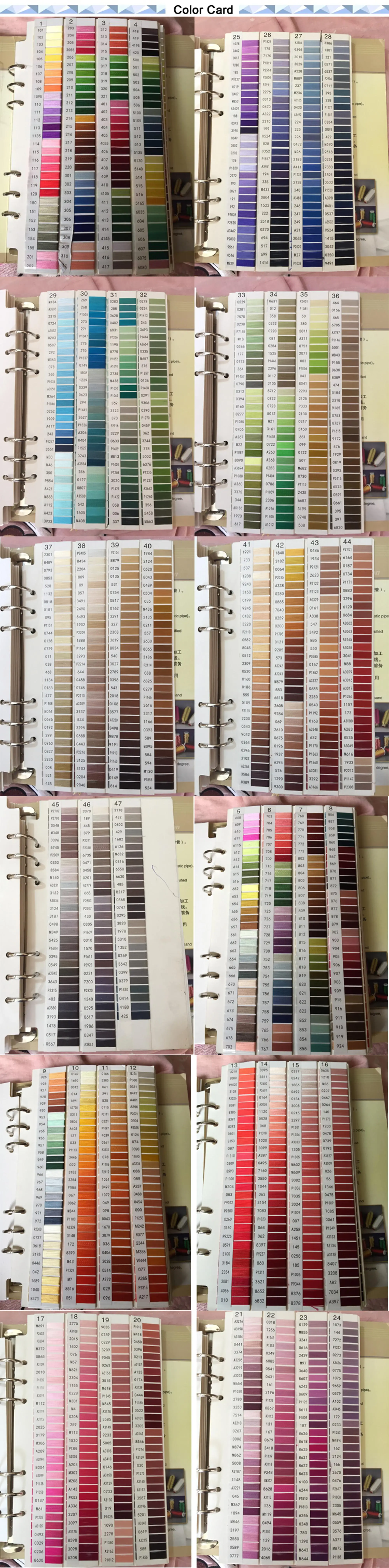 Fufu Thread Color Chart