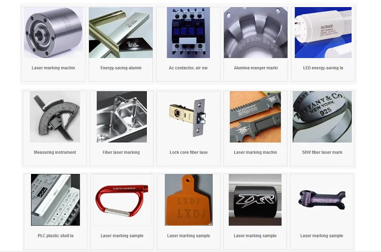 PVC PIPE fiber laser marking machine 20w