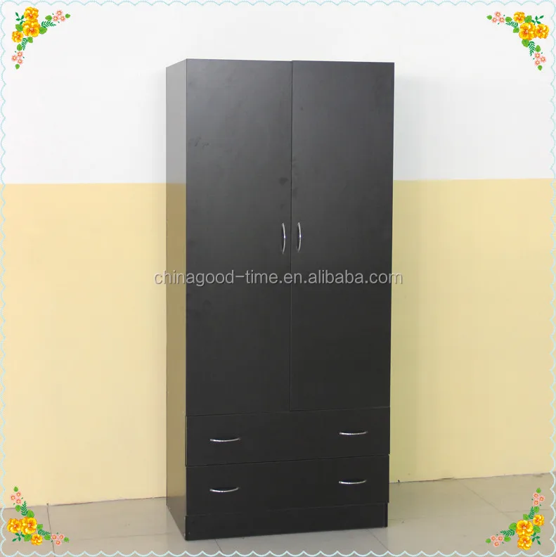 2 Door Small Wardrobe Designs With Drawers