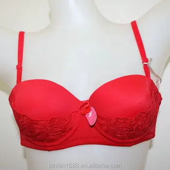 red bra and underwear