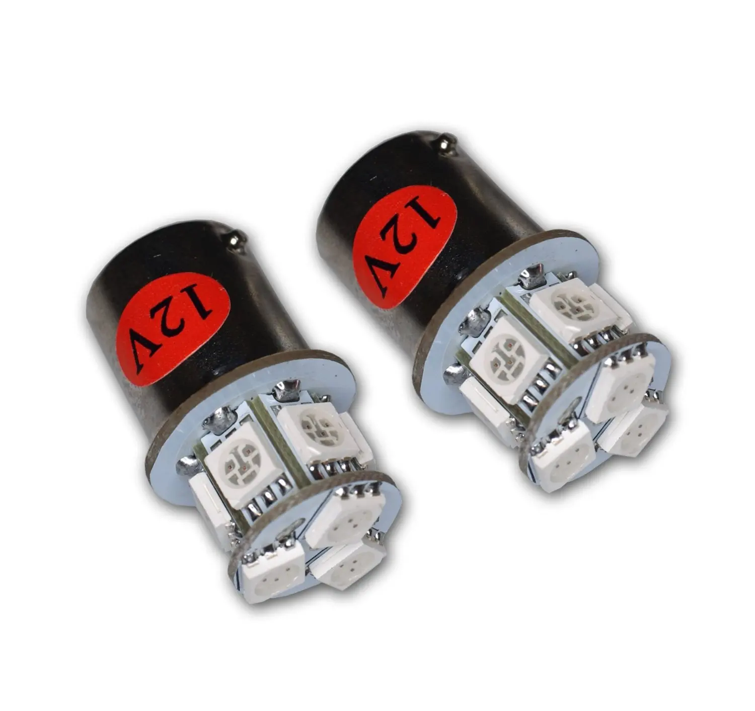 TuningPros LEDPL-1157-YS9 Parking Light LED Light Bulbs 1157 9 SMD LED Yellow 2-pc Set
