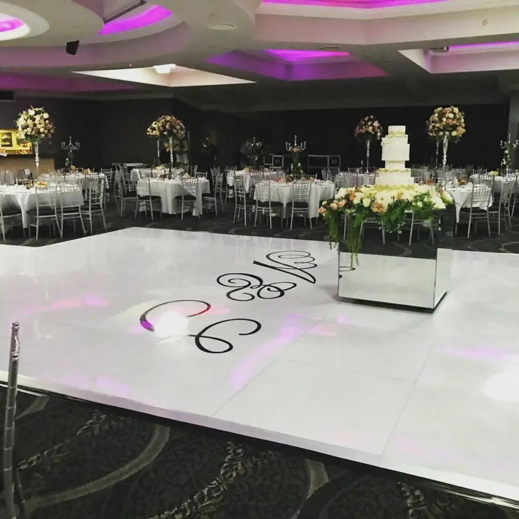 Top Manufacturer Anycase Seamless White Wedding Dance Floor White For