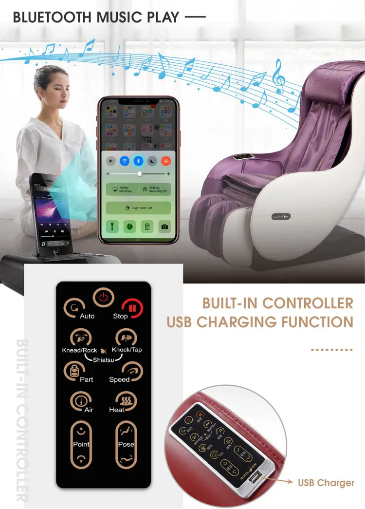 1900A  impulse chiropractic MASAJE legacy blood circulation fashion massage chair zero gravity full body