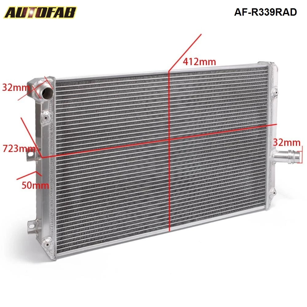 Autofabaluminium De Course Dual Core 2 Rangée Radiateur De