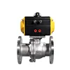 2 Way High Pressure Air Actuated Flow Control Pneumatic Ball Valve