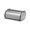 household deluxe stainless steel rolltop vacuum bread box with soft lid