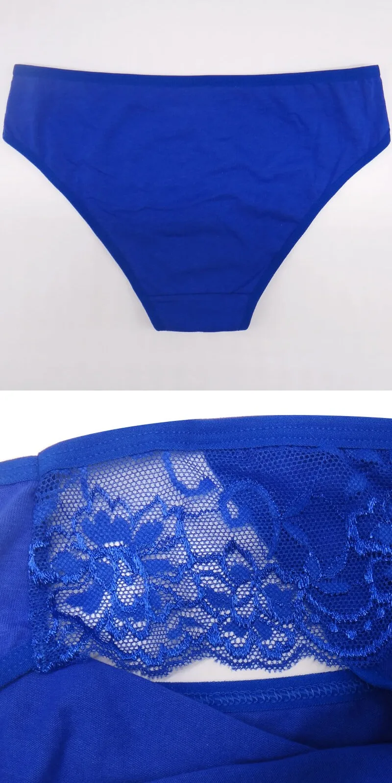 Yun Meng Ni Underwear Fancy Lace Trims Mature Ladies Cotton Panties