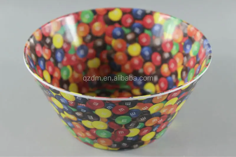 2 Side Print Melamine Salad Bowls