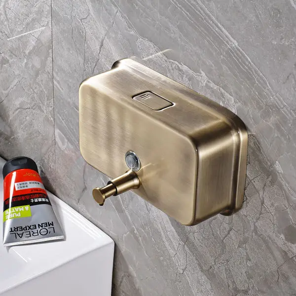 Classic Style Wall Mounted Antique Bronze Bathroom Liquid Soap