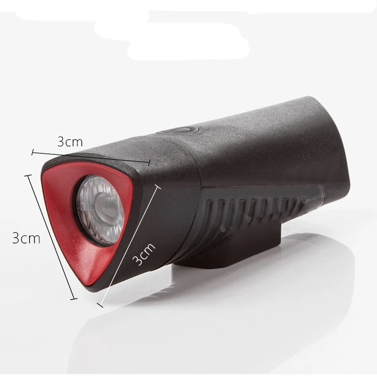 Cycling Torch Shark Shape USB Rechargeable Bike Front Light Fits All Bicycles